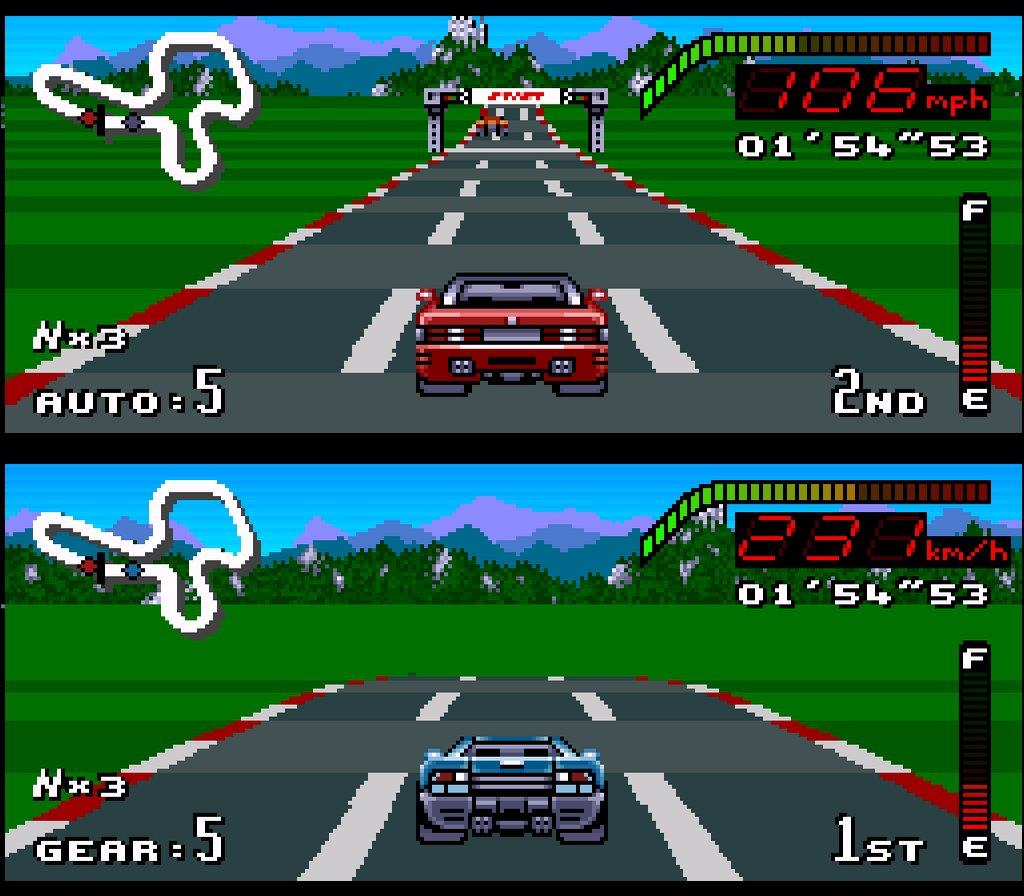 JavaScript performance Top Gear I game screenshot
